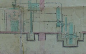 Das Pumpwerk in Huenningen (Anlageplan)