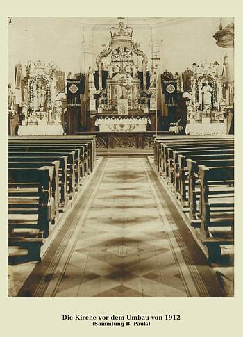 Reuland Kircheninneres vor 1912