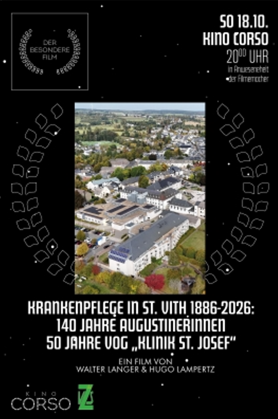 ZVS-Film von Walter Langer und Hugo Lampertz: Krankenpflege in St. Vith 1886-2026 - Premiere am 18.10. im Kino Corso